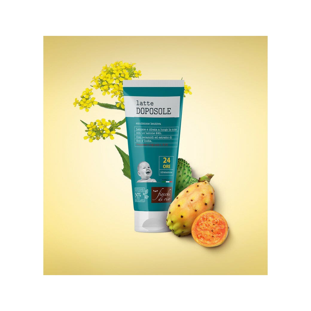Fiocchi Di Riso Lait Après-Soleil Émulsion Apaisante et Hydratante pour Enfants 140 ml