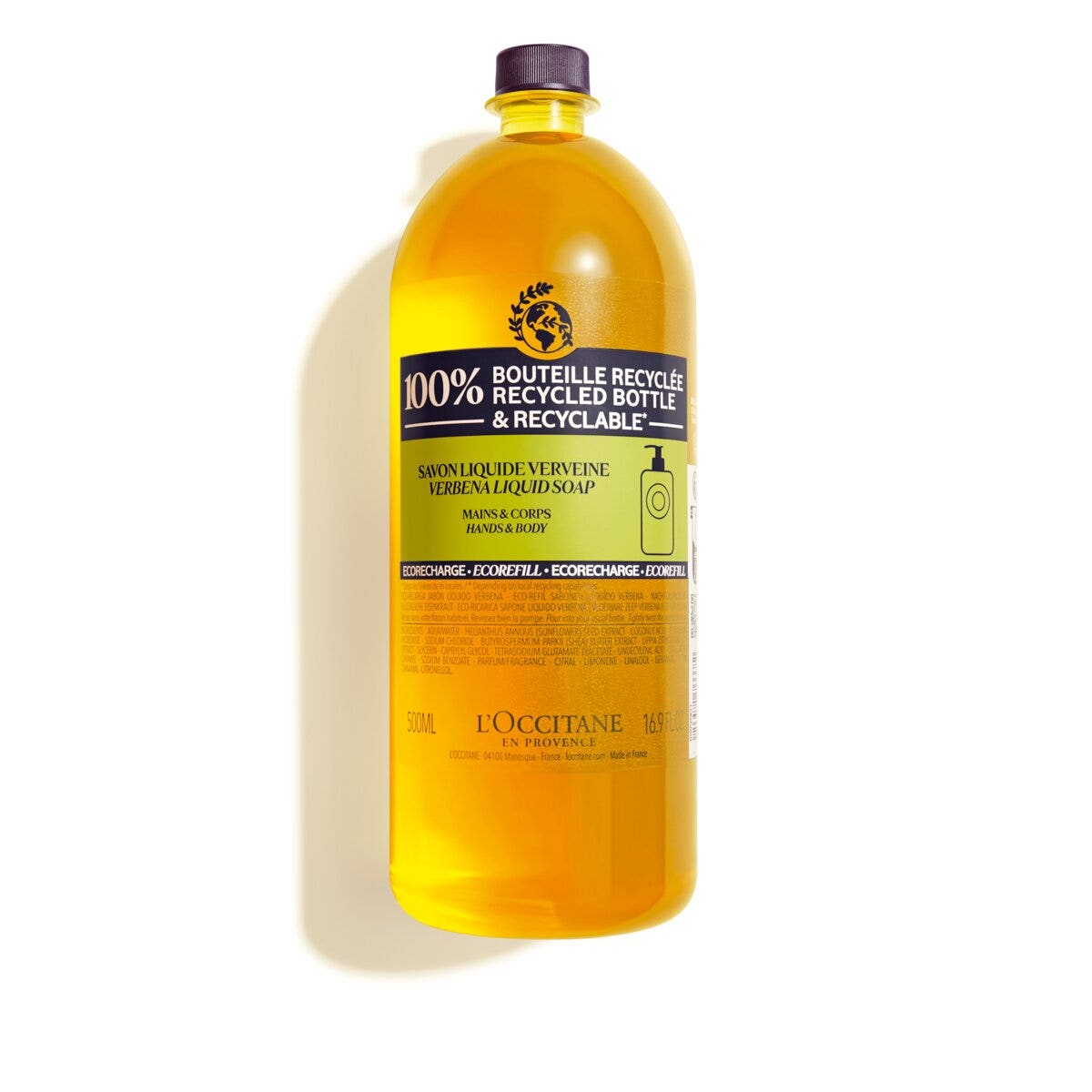 L'Occitane Eco-Ricarica Sapone Alla Verbena E Karitè 500ml