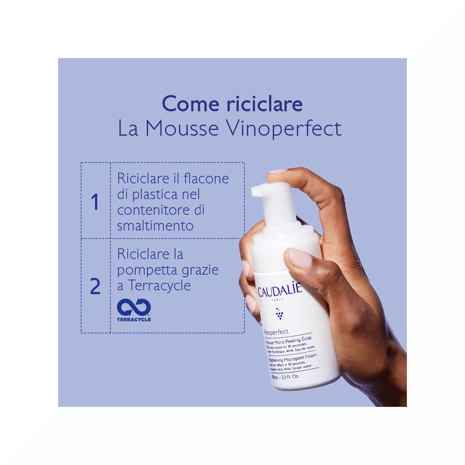 Caudalie Vinoperfect Mousse Micro-Peeling Illuminante 100ml