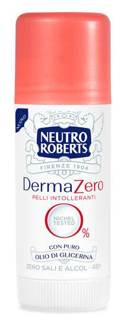 Neutro Roberts Deodorante Stick Dermazero Ipoallergenico Nichel Tested Zero Sali Zero Alcol 40ml