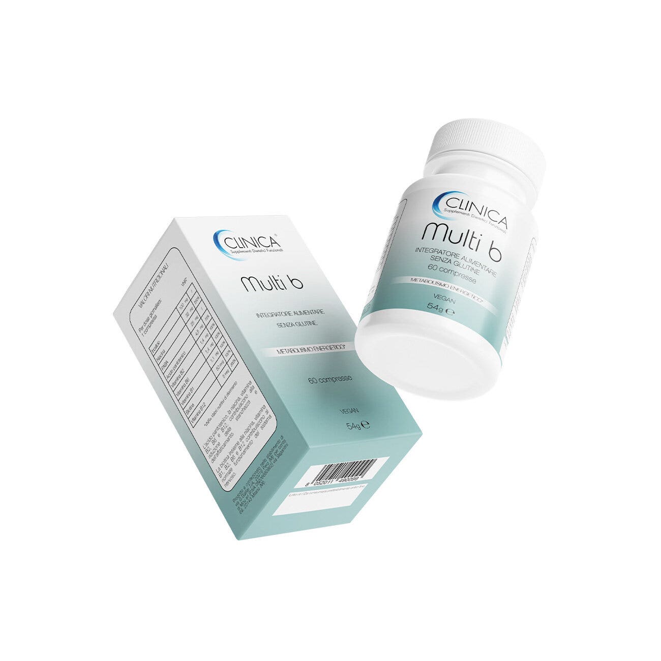 Clinica Multi b - vitamina b - 60 compresse = 2 mesi di trattamento