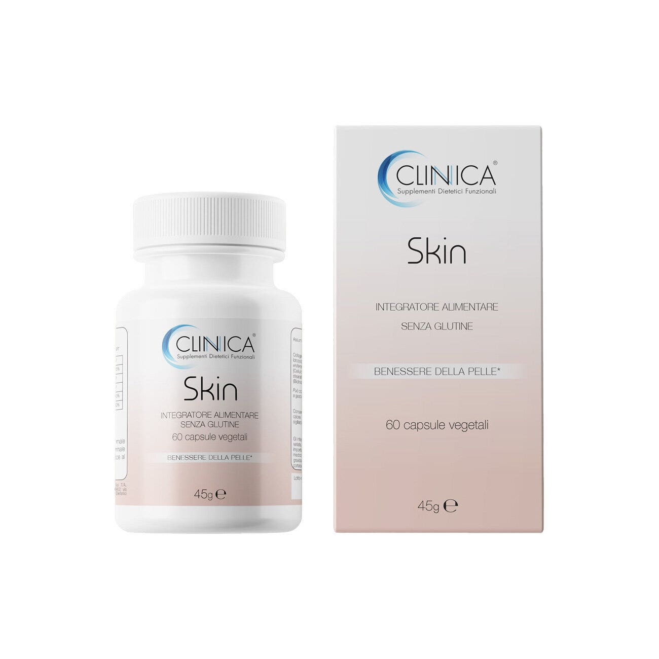 Clinica Skin - peau - 60 gélules végétales = 1 mois de traitement