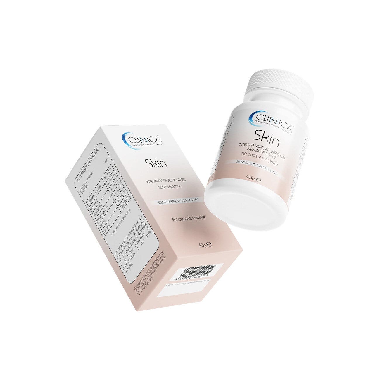 Clinica Skin - peau - 60 gélules végétales = 1 mois de traitement