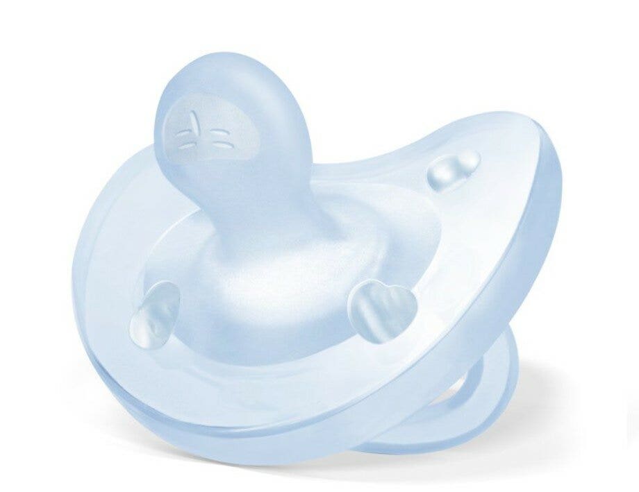 Chicco Anneau de dentition en silicone bleu clair 2-6 mois 1 pièce