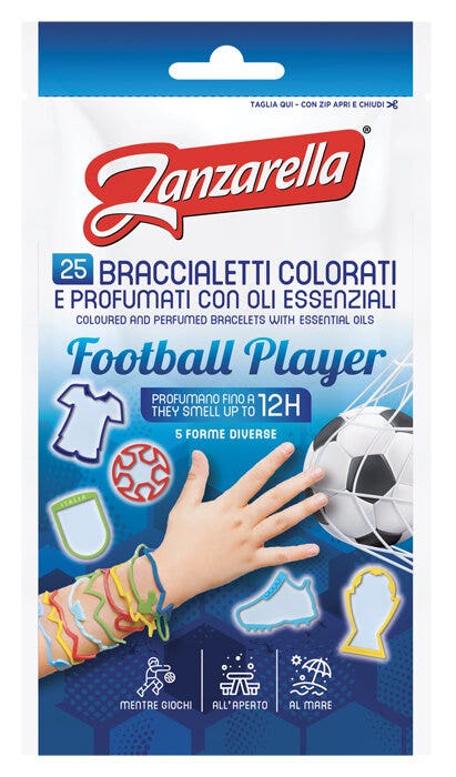 Zanzarella Bracelets Football Player 25 pièces
