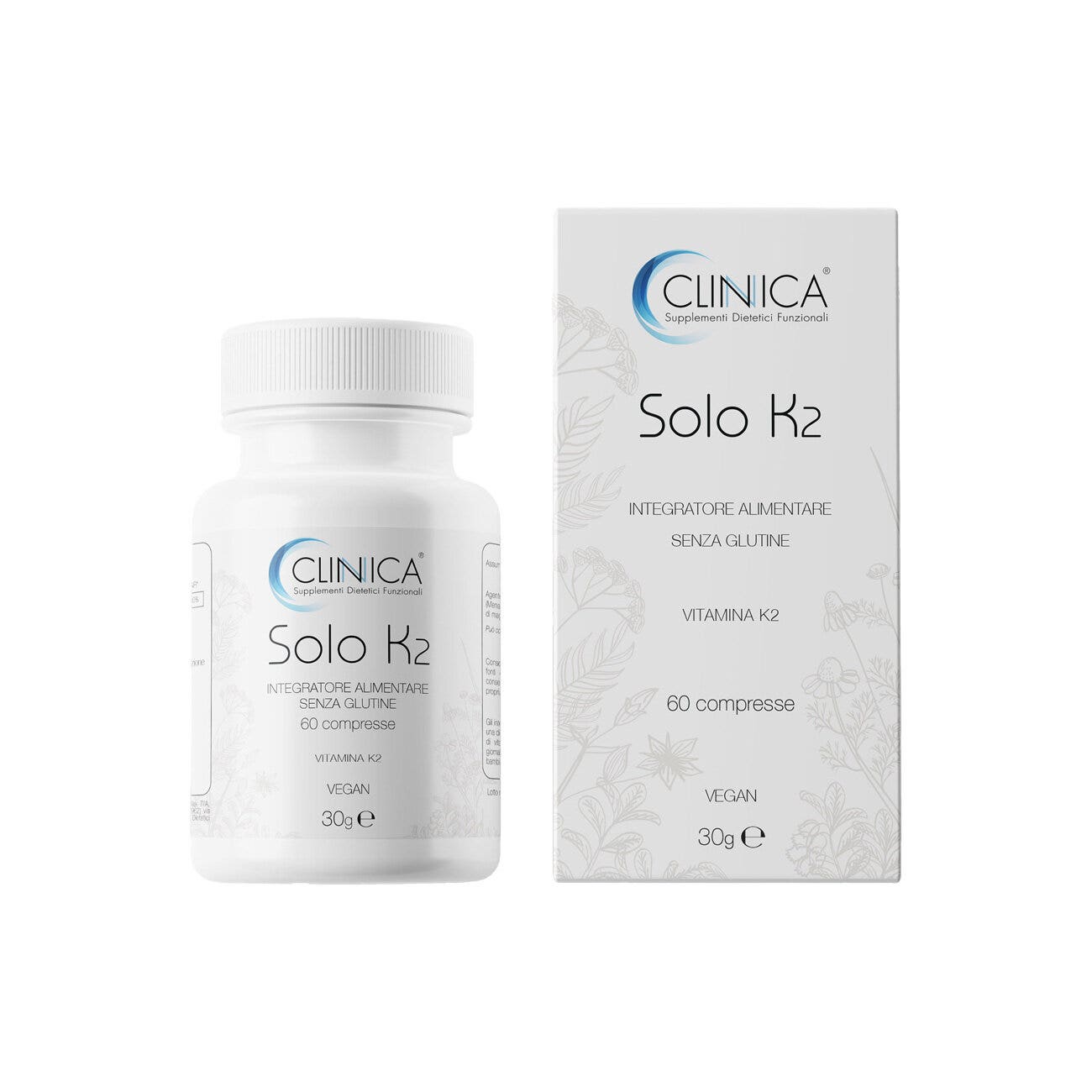 Clinica Solo K2 - vitamine K - 60 comprimés = 2 mois de traitement