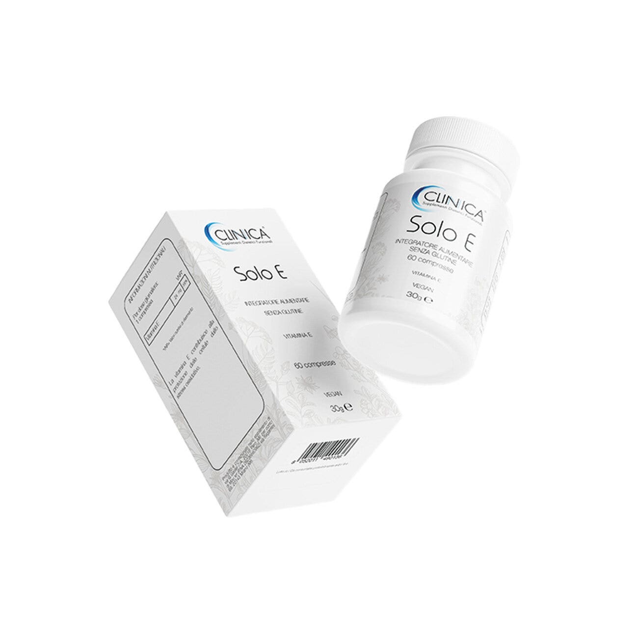 Clinica Solo E - vitamine E - 60 comprimés = 2 mois de traitement