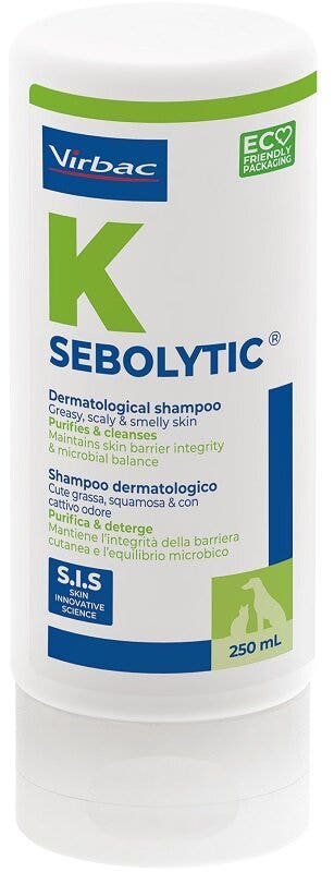 Virbac Sebolytic Shampooing pour chiens et chats 250 ml