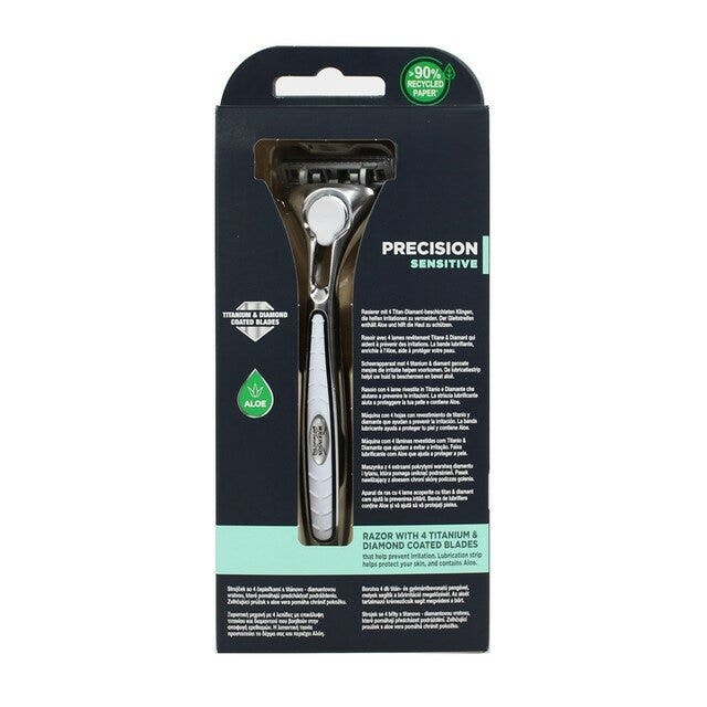 Rasoir Wilkinson Quattro Essential 4 Precision Sensitive 4 lames + 1 rechange