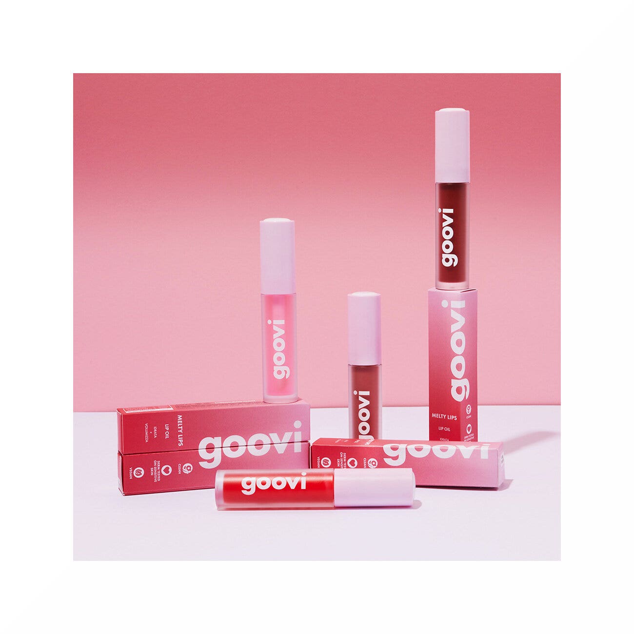 Goovi Melty Lips Lip Oil 01 Clear Rose