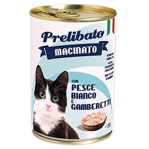 Unipro Chat Délicieux Haché au Poisson Blanc et Crevettes 400 g