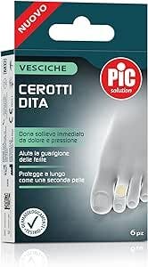 Pic Solution Pansements pour ampoules, petits, pour les doigts, 6 pièces, 18 x 61 mm