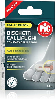 Pic Solution Disques callosités avec protège-callosités ronds, assortiment de 24 pièces