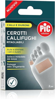 Pic Solution Pansements anti-callosités découpables à l'acide salicylique, 2 pièces 6 x 4 cm