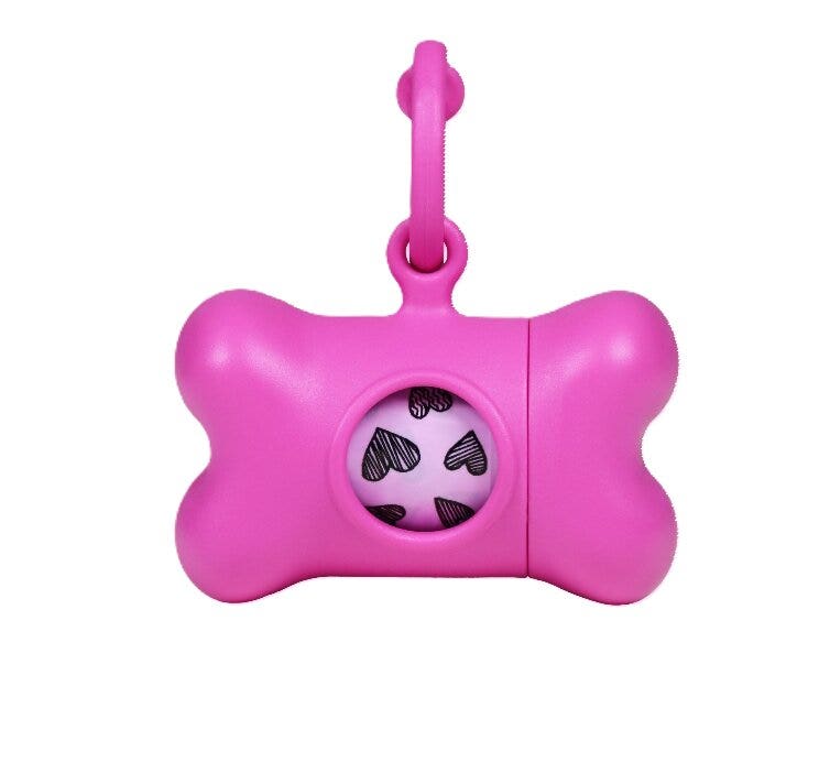 United Pets Bon Ton Nano Collection Classic Couleur Rose Porte-sacs hygiéniques
