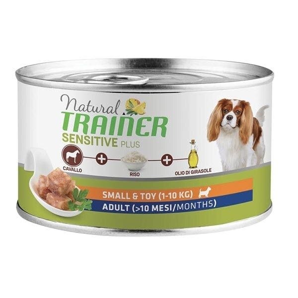 Natural Trainer Chien Sensitive Plus Sans Gluten Small & Toy Adult au cheval et au riz 150 g