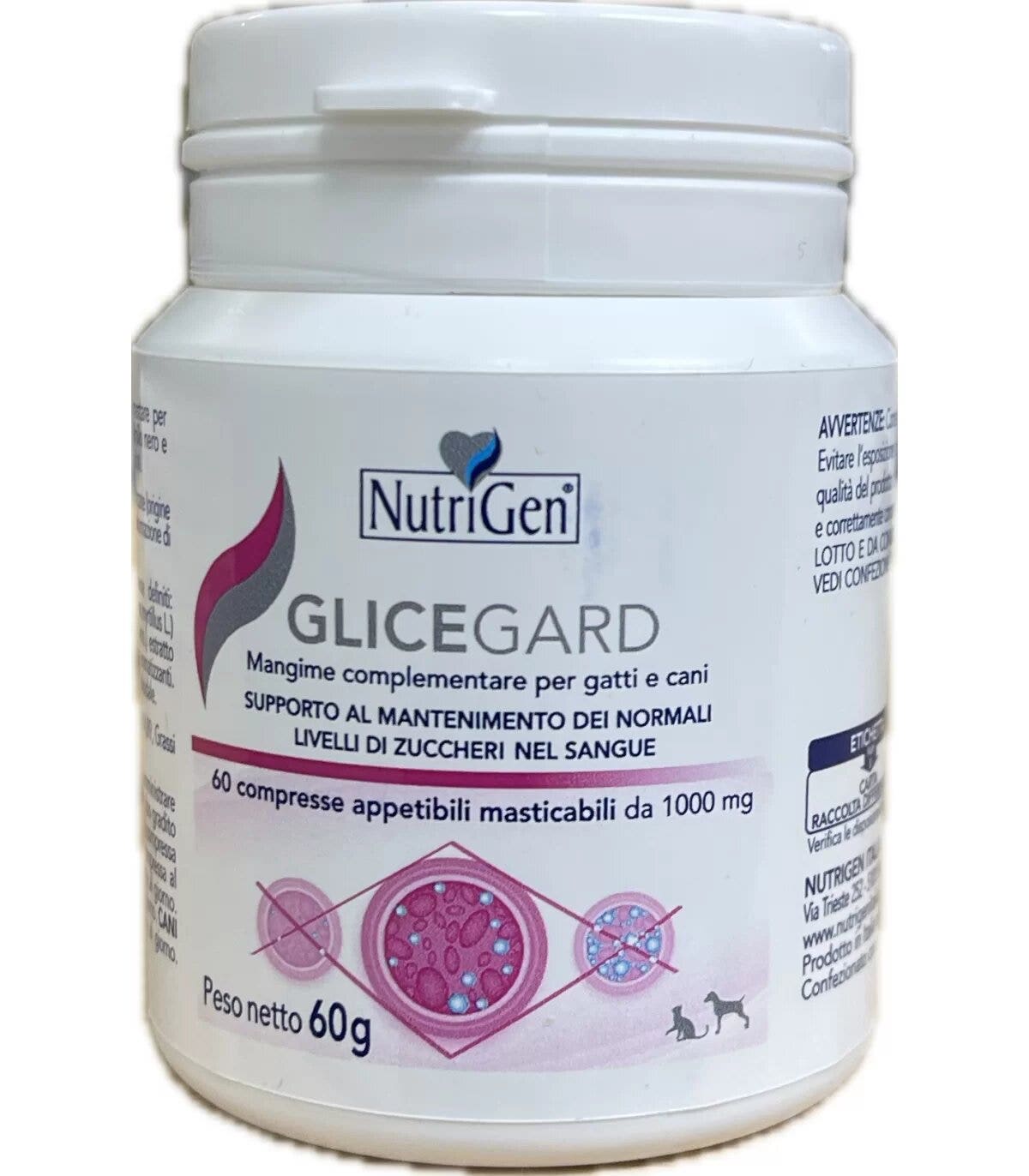 NutriGen Glicegard Cane e Gatto 60 Compresse