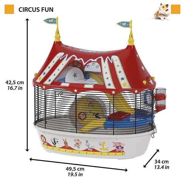 Ferplast Circus Fun Gabbia Per Criceti E Piccoli Roditori