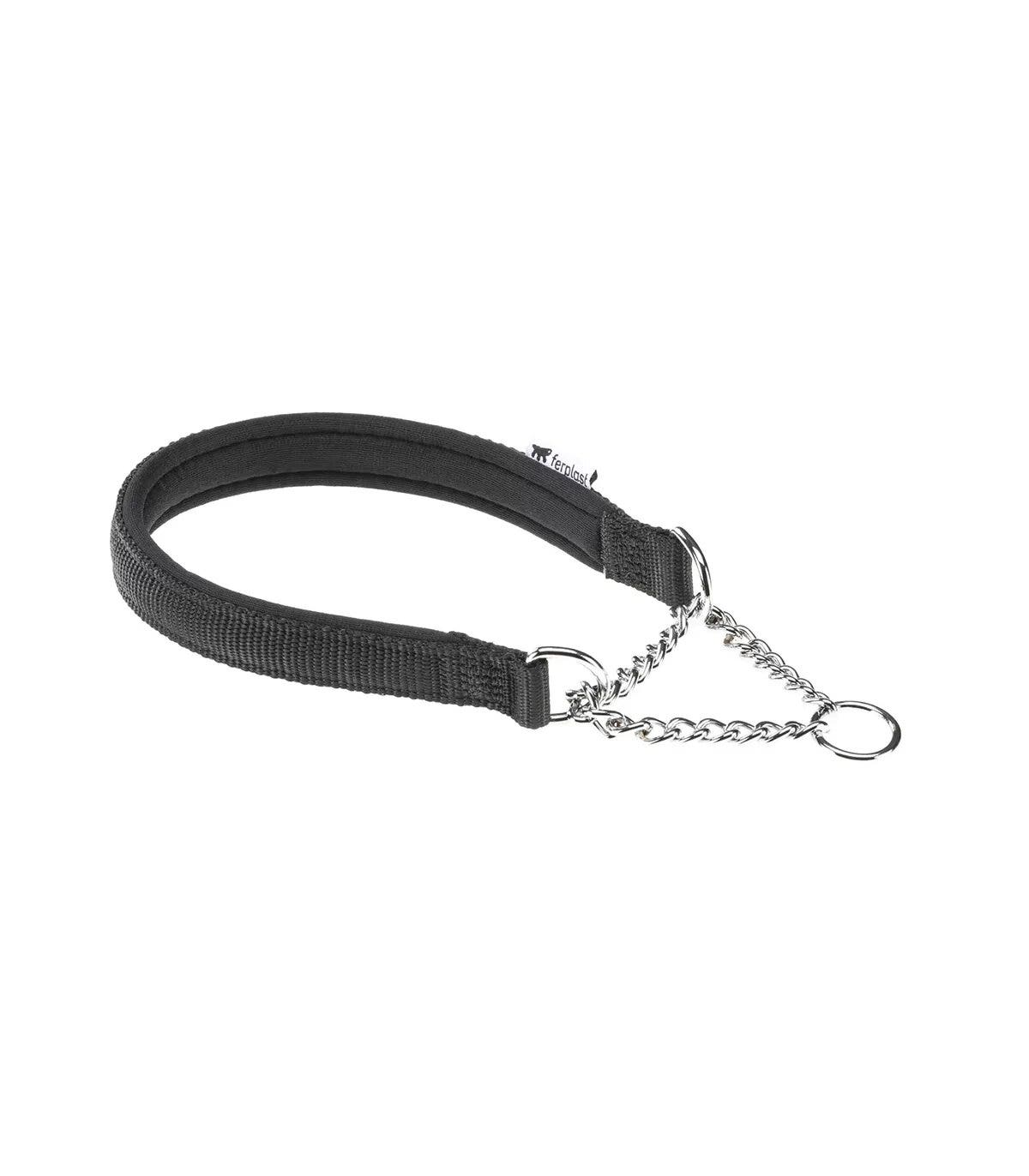 Ferplast Daytona CSS Collare Semistrangolo Nylon Soffice Imbottitura Nero Per Cani CSS20/50