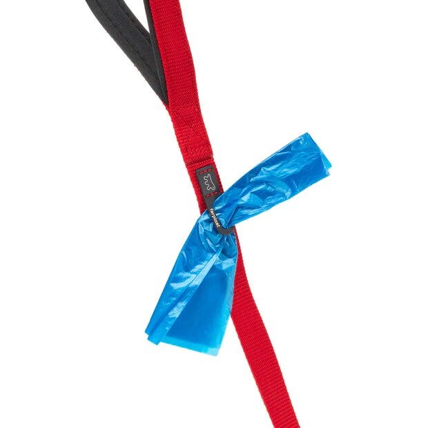 Ferplast Daytona G Guinzaglio In Nylon Impugnatura Imbottita E Porta Sacchetti Igienici Rosso Per Cani G15/120