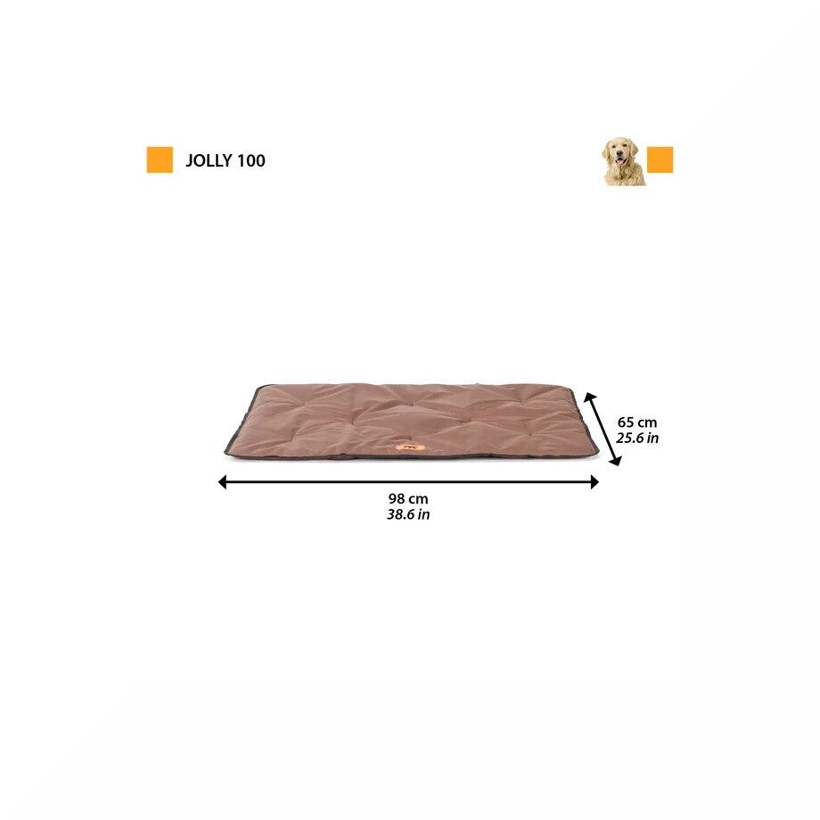 Ferplast  Jolly 100 Materassino Per Cani Tessuto Tecnico Nero 98 x 65 cm