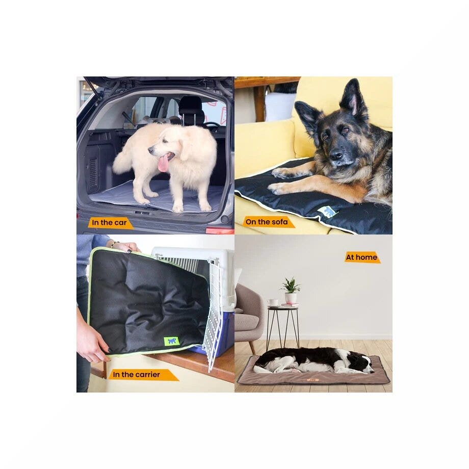 Ferplast  Jolly 85 Materassino Per Cani Tessuto Tecnico Nero 83 x 50 cm