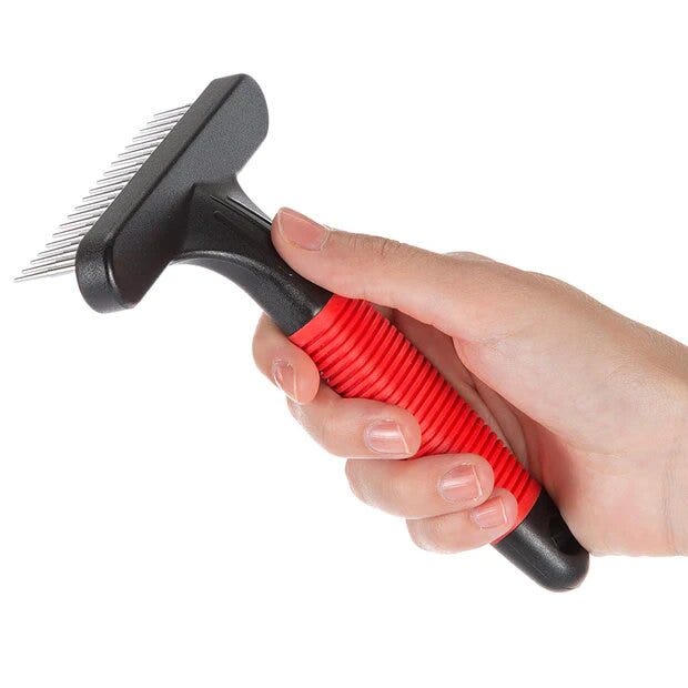 Ferplast GRO 5872 Pettine A Rastrello Con Denti Rotanti Per Cani Pelo Medio E Lungo
