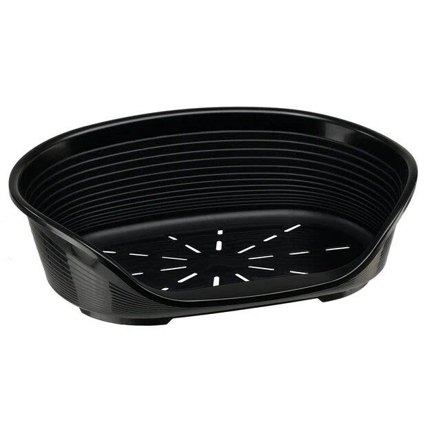 Ferplast Siesta Deluxe Panier pour chiens/chats en plastique noir, taille 10