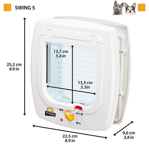 Ferplast Swing 5 Portina Per Gatti E Piccoli Cani Colore Marrone