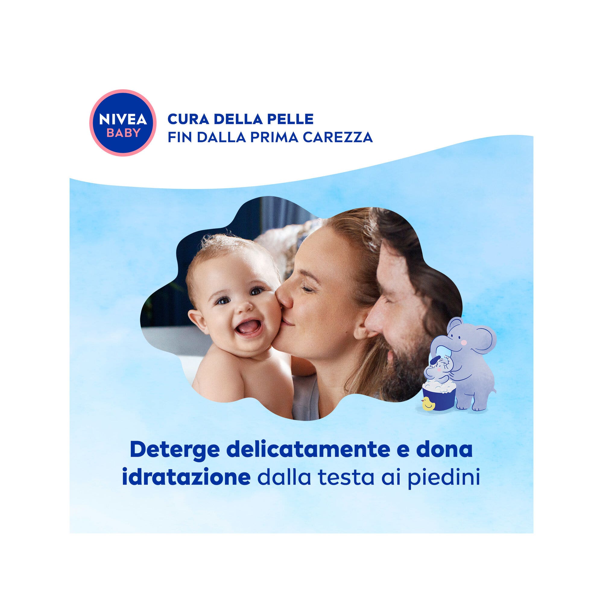 Nivea Baby Gel Doccia Dai Capelli Ai Piedini Detergente Neonato Per Pelle E Capelli Puliti 500ml