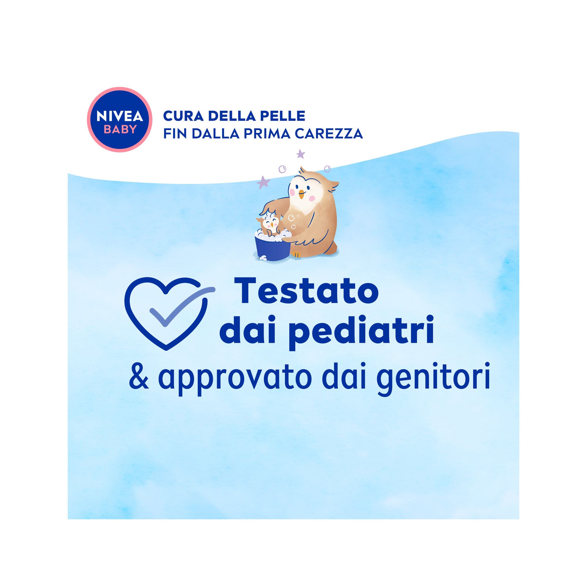 Nivea Baby Gel douche Dolce Nanna, des cheveux aux pieds, nettoyant pour le corps et les cheveux du nouveau-né, 200 ml