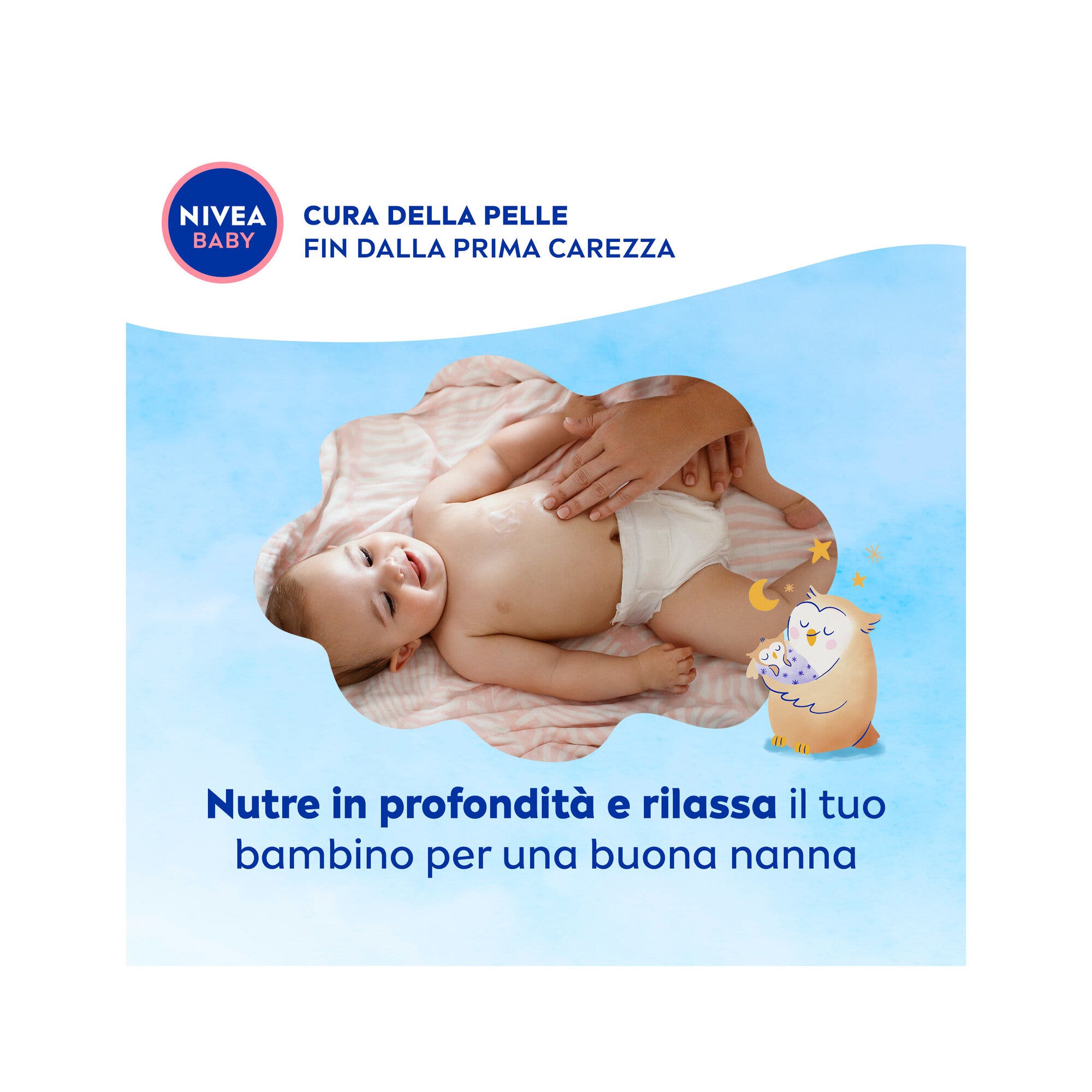 Nivea Baby Crème Corps Douce Nuit pour Enfants, pour une peau nourrie et protégée 200 ml