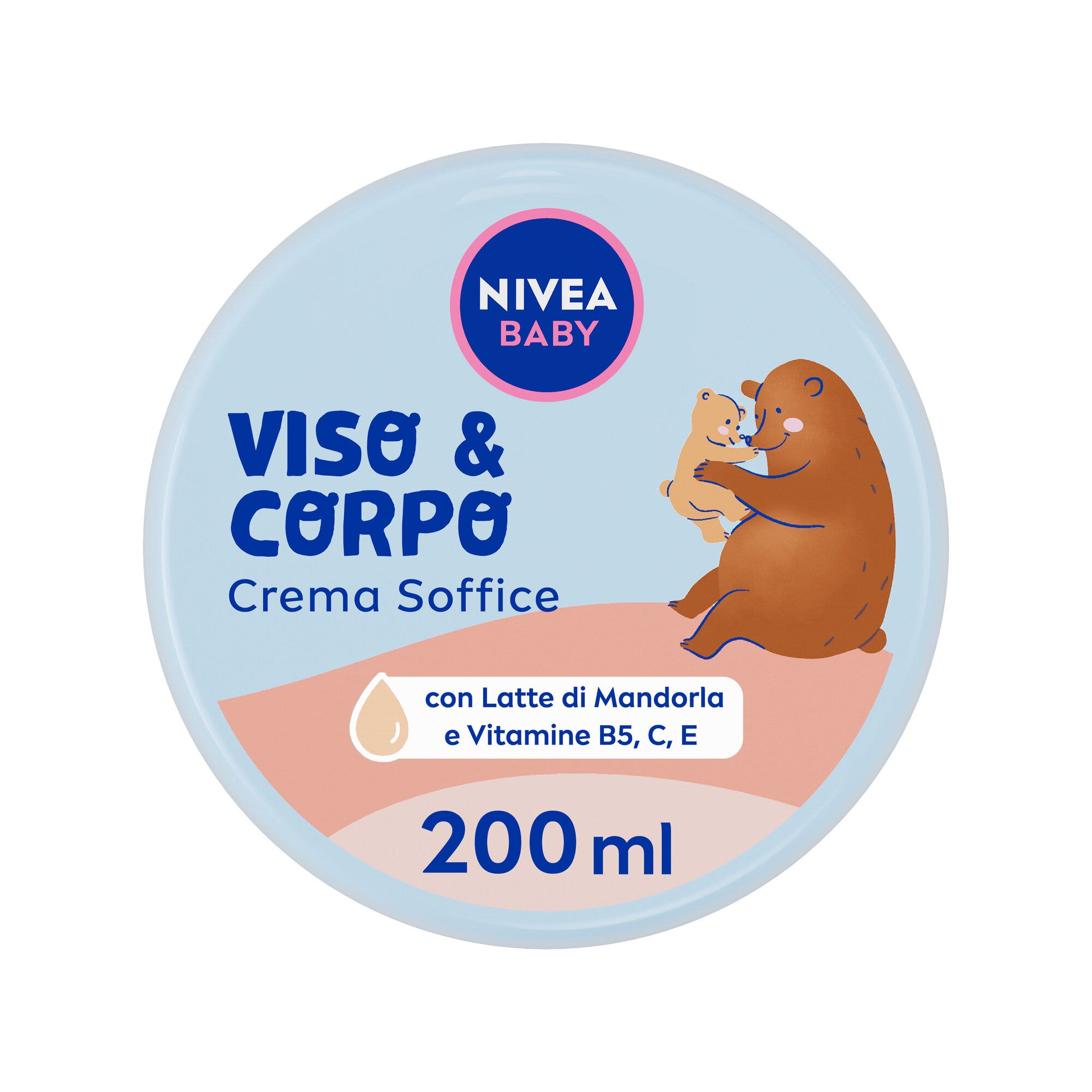 Nivea Baby Visage & Corps Crème Douce pour Enfants, Hydratante et Nourrissante pour le Corps et le Visage 200 ml