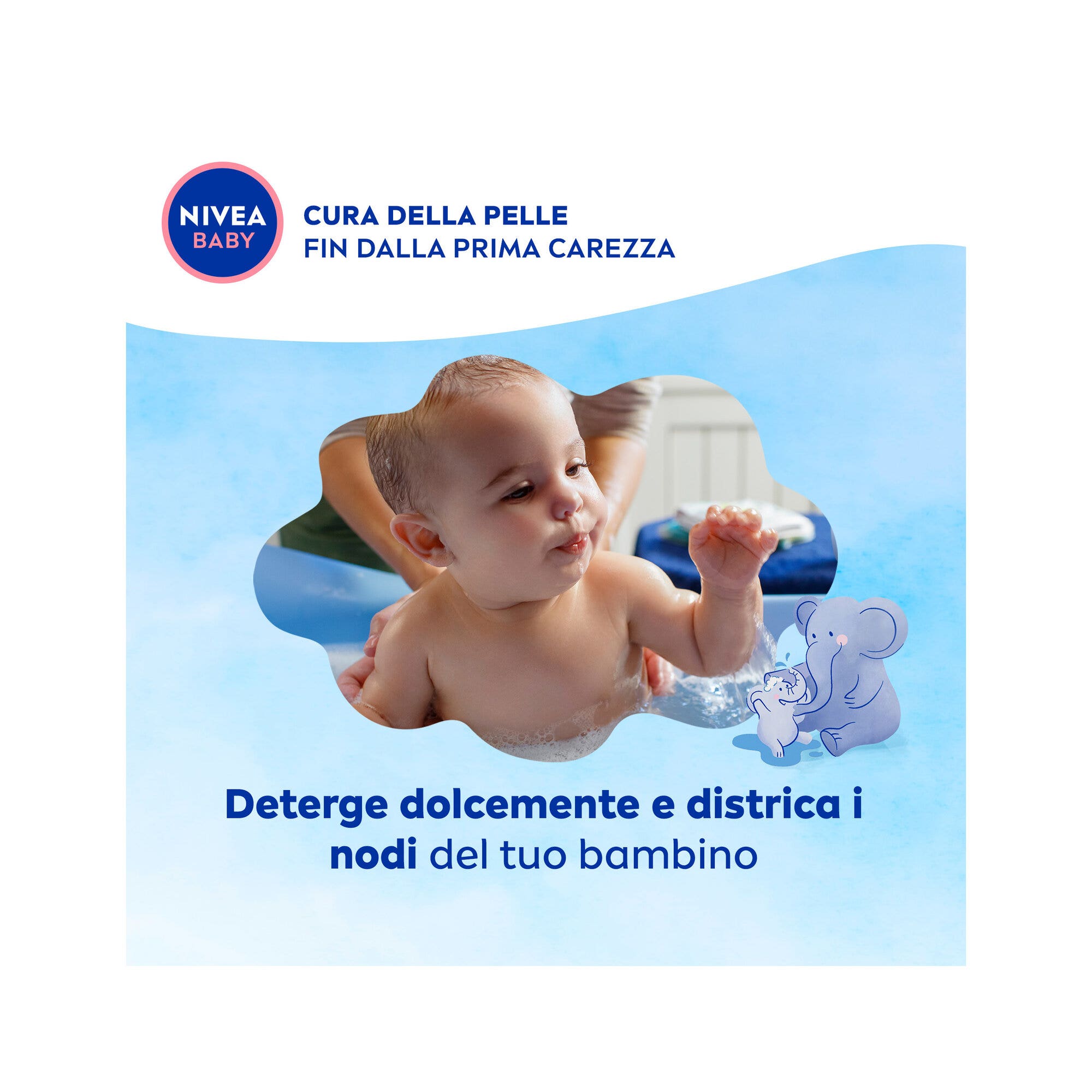 Nivea Baby Shampoo Delicato & Neutro Detergente Neonato Bambini Per Corpo E Capelli 200ml