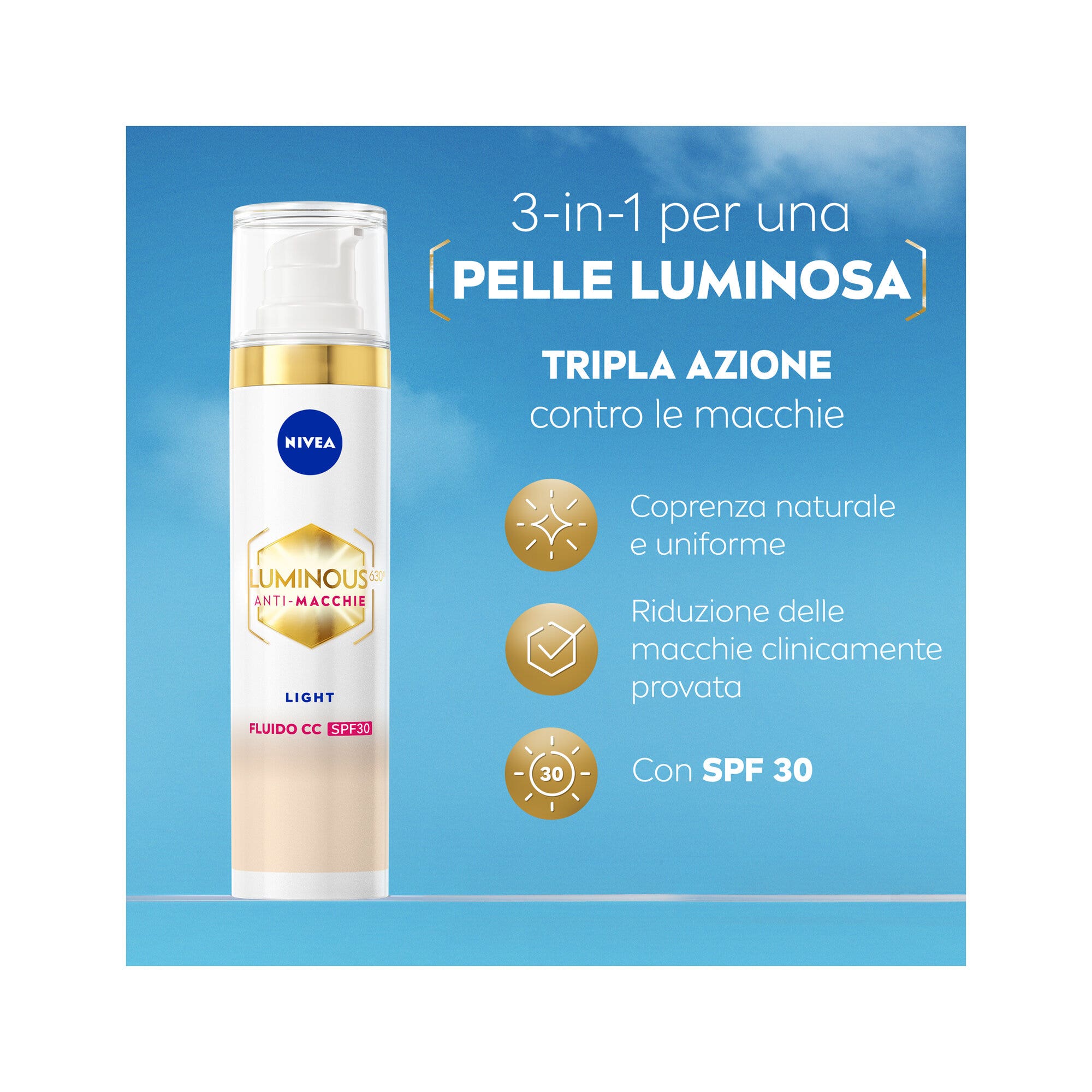 Nivea Cellular Luminous 630 CC Anti-Taches SPF30 40 ml 01 Light