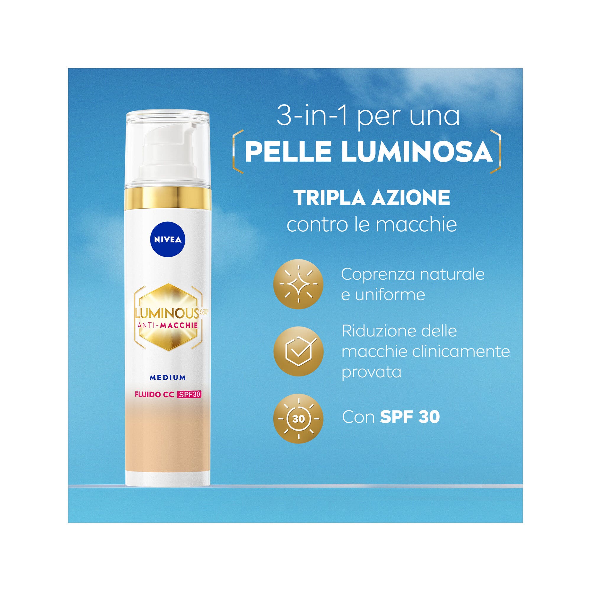 Nivea Cellular Luminous 630 CC Anti-Taches SPF30 40 ml 02 Medium