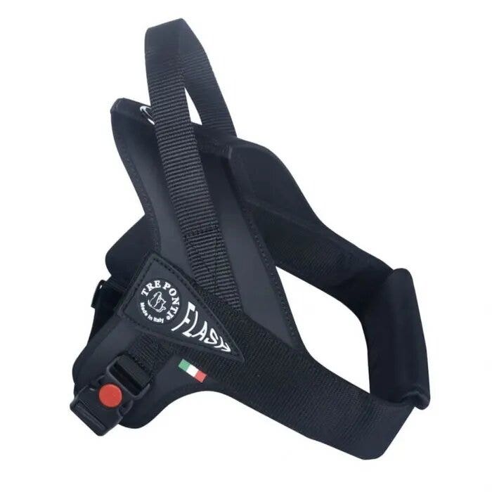 Tre Ponti Pettorina Nero Rifrangente Flash Per Cani 10/20kg Taglia M