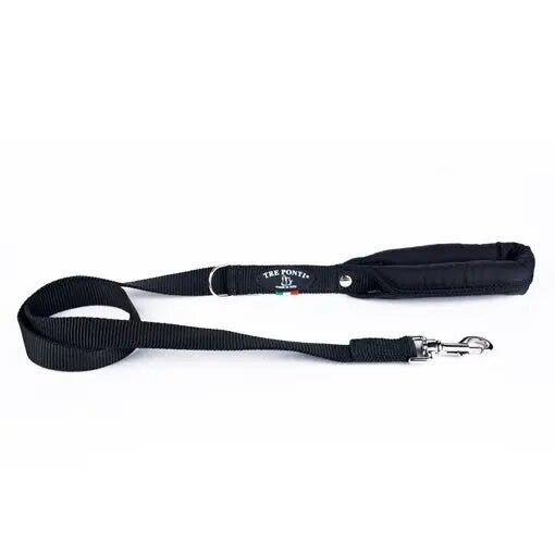 Tre Ponti Guinzaglio Un Manico Nero 113 Cm