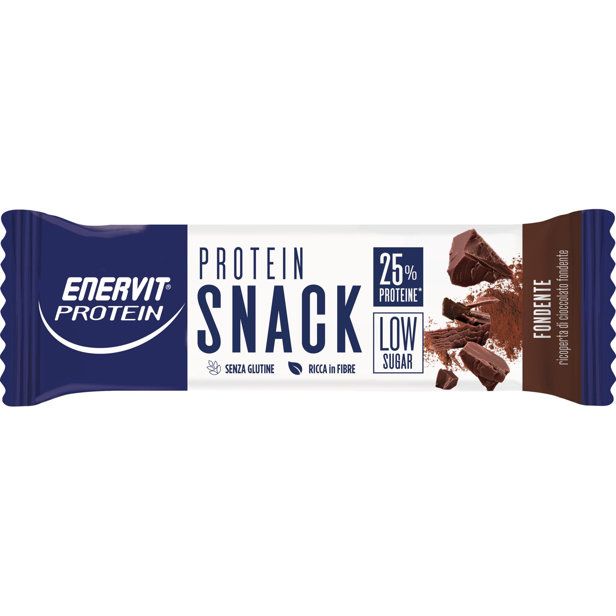 Enervit Protein Snack Fondente Low Sugar 8 Barrette Da 27g