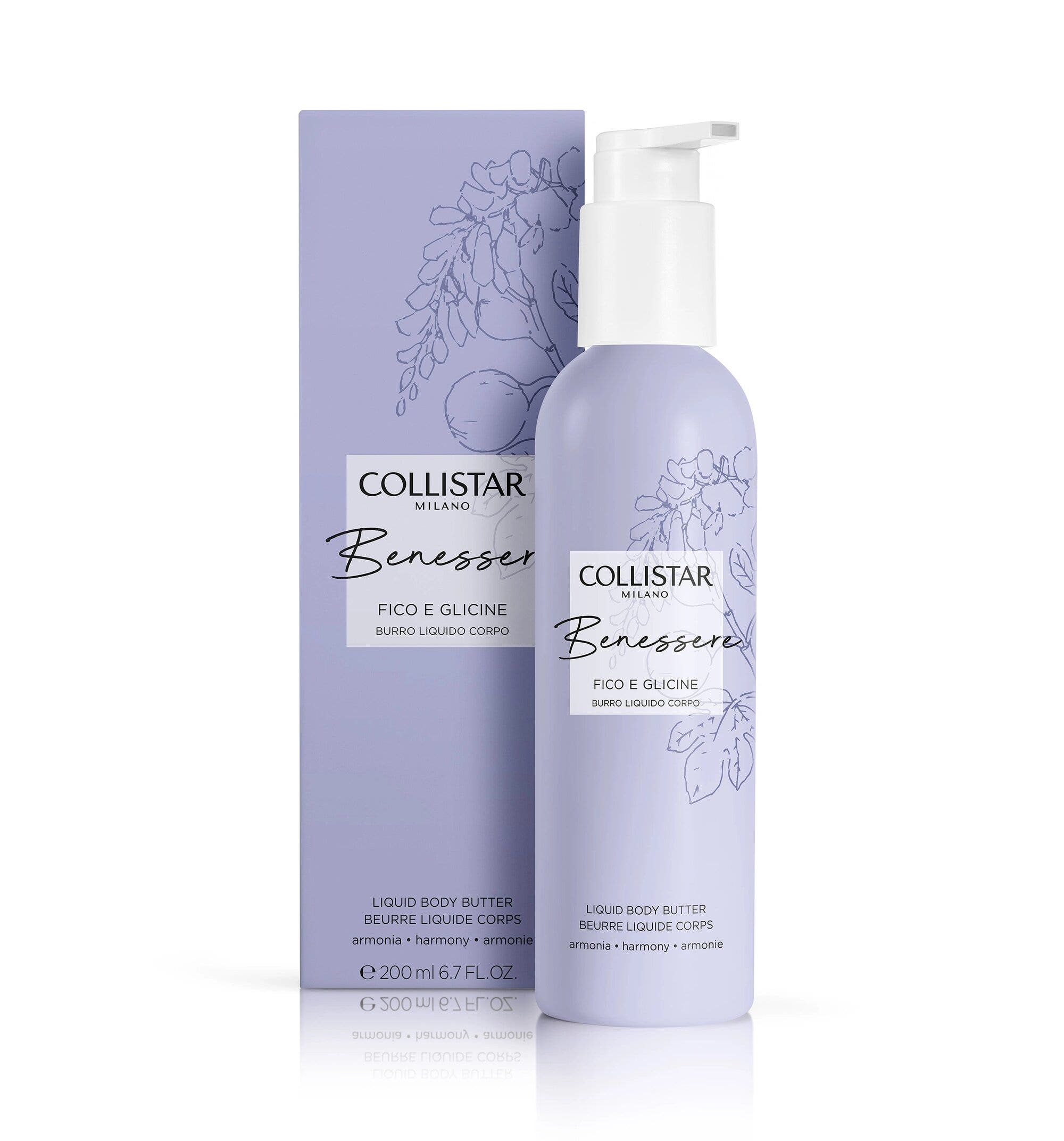 Collistar Bien-être Figue et Glycine Beurre Liquide pour le Corps 200 ml