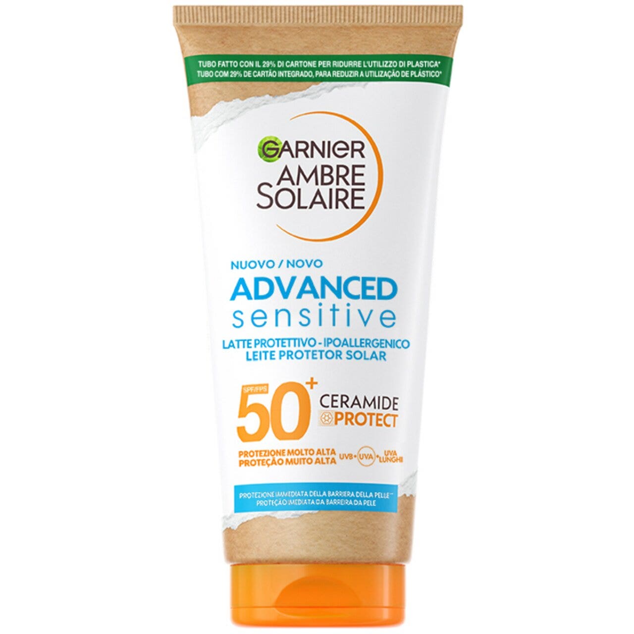 Garnier Ambre Solaire Advanced Sensitive Ceramide Protect Lait 175 ml SPF50+
