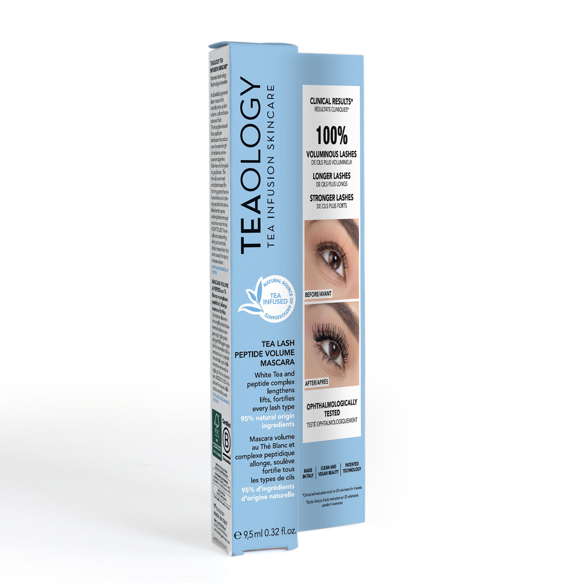 Teaology Lash Mascara Volume Ai Peptidi 9.5ml