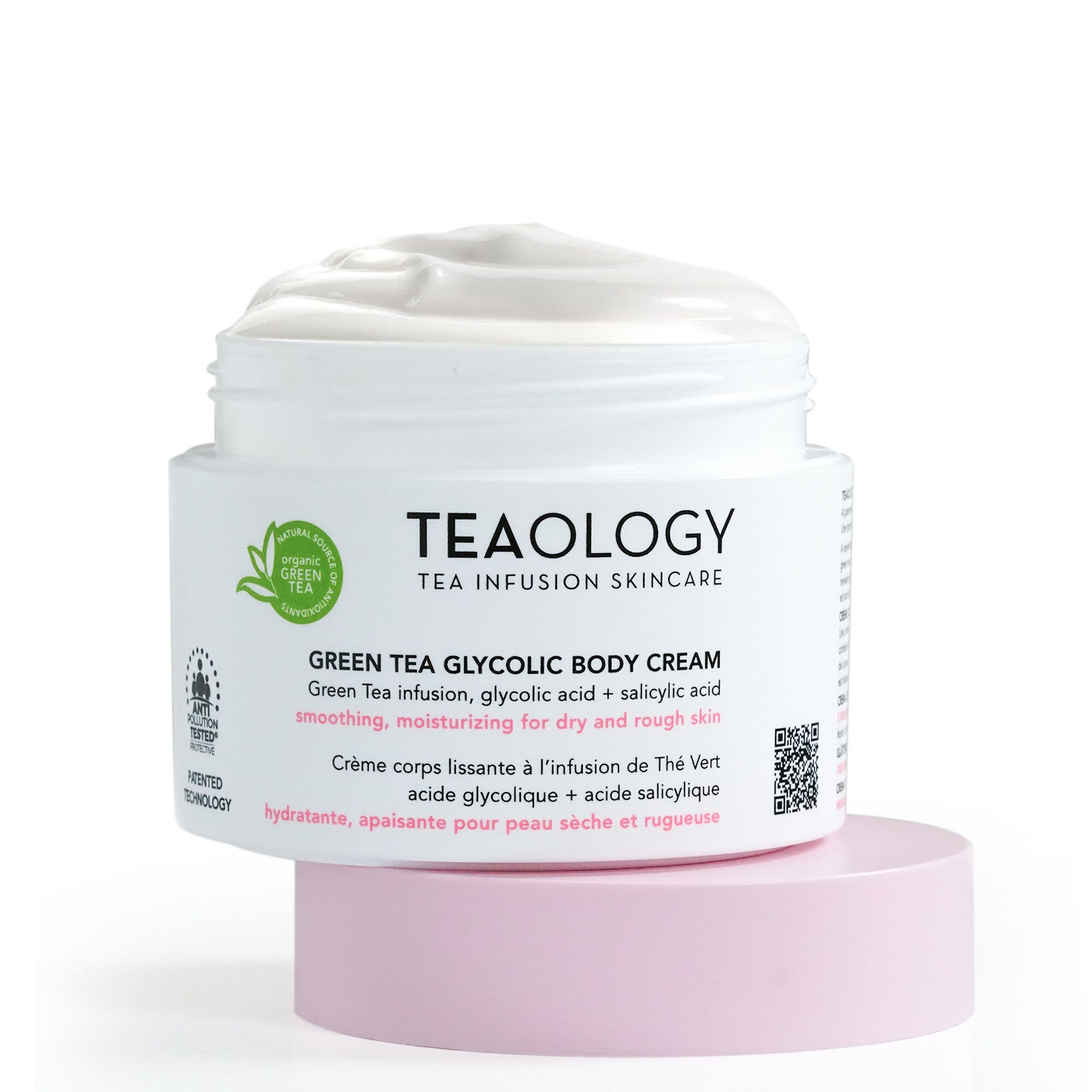 Teaology Crème Corps Glycolique au Thé Vert 260 ml