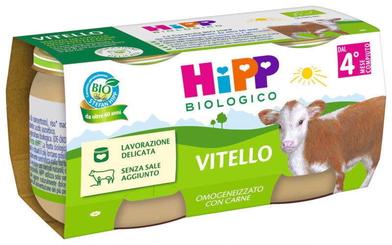 Hipp Purée de veau 2 x 80 g 4 mois+