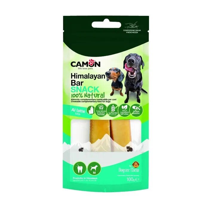 Camon Snack Barre au lait pour chien, taille M, 100 g