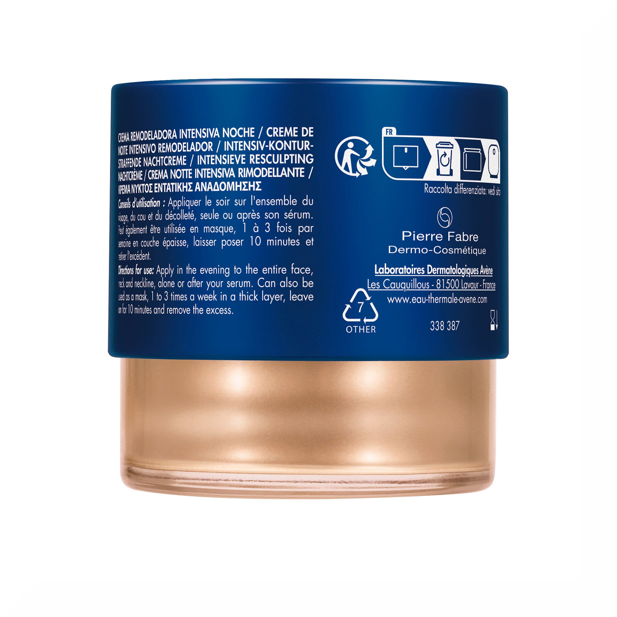 Eau Thermale Avène Dermabsolu Crème de Nuit Intensive Remodelante Anti-Âge 40 ml