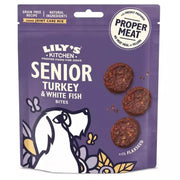 Lily's Kitchen Senior Turkey and White Fish Bites Snacks Dog 70g