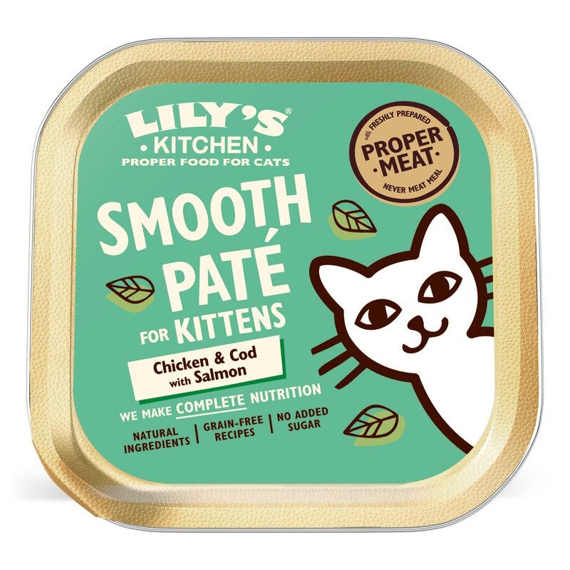 Lily's Kitchen Chicken & Cod with Salmon Pate for Kittens 85g