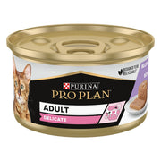 Purina Pro Plan Wet Cat Delicate Mousse Con Tacchino 85g