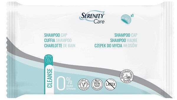 Serenity Care Bonnet de shampoing adapté aux personnes à mobilité réduite